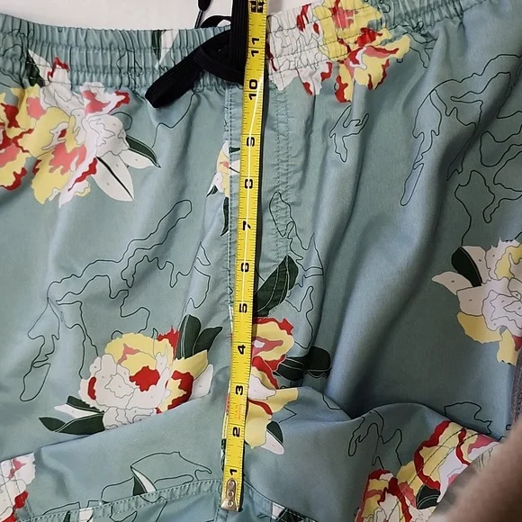 VANS Men's Floral Paint-By-Numbers Swim Board Shorts Elastic Drawstring Waist L - Picture 9 of 11